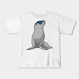 Seal with Sunglasses Kids T-Shirt